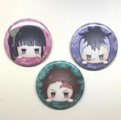 鬼滅の刃 栗花落カナヲ 竈門炭治郎 不死川玄弥 缶バッジ3個セット