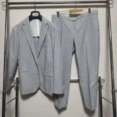 GREEN LABEL RELAXING シアサッカー　ストライプスーツ