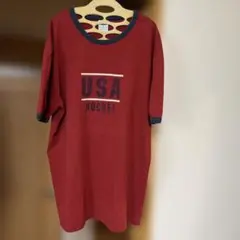 OLDNAVY USA HOCKEY Tシャツ 赤　アメリカ製