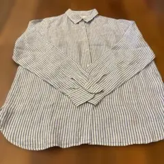 UNIQLO ストライプ 長袖シャツ Lサイズ