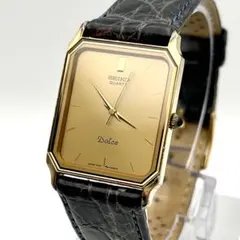 希少！美品⭐️【SEIKO DOLCE】7731 SGP30 旧ロゴ　メンズ時計 Vintage SEIKO DOLCE 7731-5210 SGP30 ST Shape Square Men