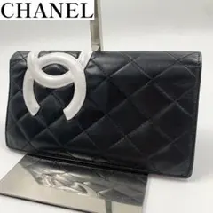✨ 상태좋음 ✨ 샤넬 긴 지갑 칸본 라인 Matrasse Ramskin Black
