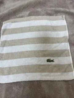 Lacoste ストライプ タオルハンカチ