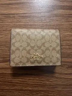 COACH ゴールド 三つ折り財布