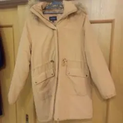 ベージュ フード付き モッズコート