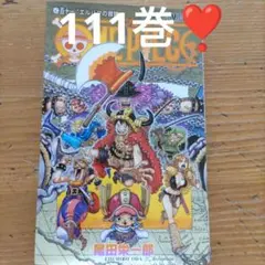 け*う様 ONE PIECE 111、表紙に少しヨレあり