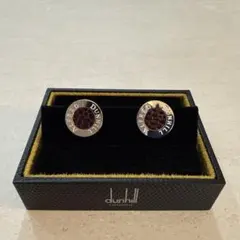 dunhill 「ミレニアム」カフス カフリンクス シルバー×ボルドーのサムネイル