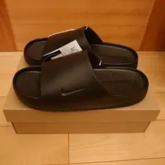 【新品未使用】NIKE CALM SLIDE BLACK/BLACK 28cm