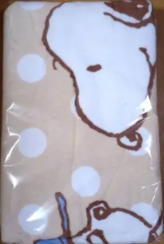 一度開封済【新品、未使用】スヌーピー バスタオル（ブラウン）