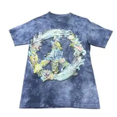 USA製 ザ•マウンテン Tシャツ　熱帯魚　タイダイ染め　ブルー古着　8dのサムネイル