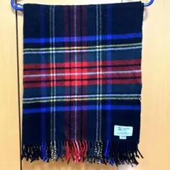 美品 ジョンストンズ カシミヤ混 大判 ストール グリーンレーベル別注 アローズ