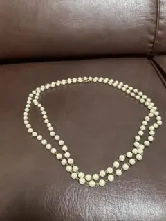 【値下げ交渉⭕️】ホワイトパール ロングネックレス チェーンベルト