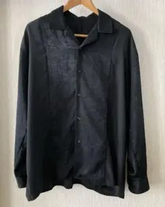 HARE メンズ長袖シャツ　ブラック/M