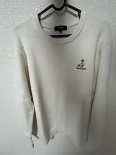 BEAMS HEART ニット M ホワイト TAKIBI BEARのサムネイル