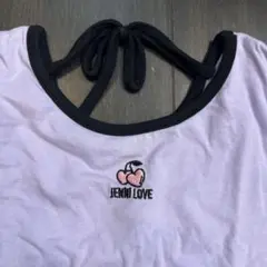JENNI love チェリー刺繍 パープル Tシャツ 140cm