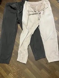 UNIQLO ジョガーパンツ 2本セット Mサイズ　茶系