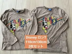 ディズニーミッキー長袖カットソー 110cm130cm