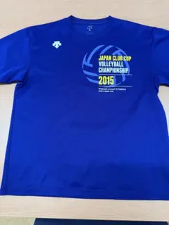 ZAMST CUP 2015 記念Tシャツ バレーボール Tシャツ ブルー - メルカリ
