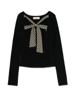 ANDMARY Nancy check set tops /black - メルカリ