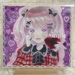♡手描きイラスト♡創作「恋する地雷ちゃん」小色紙 オリジナル
