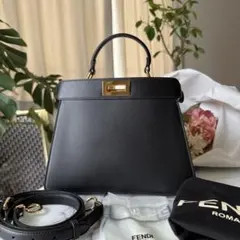 FENDI ピーカブー アイシーユー スモール ブラック2WAY 2025年最新】fendi フェンディ ピーカブー アイシーユー