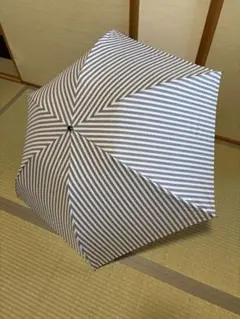 Aurora 晴雨兼用 折りたたみ傘 ストライプ柄 日本製のサムネイル