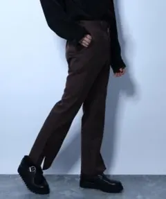 HARE ハレ サイドスリットパンツ フレアパンツ ブラウン S