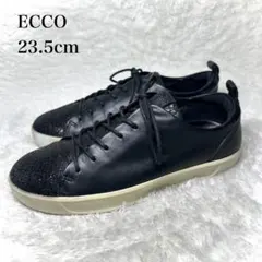 未使用級■ECCO【23.5】SOFT 8 スニーカー 高級本革 コンフォートのサムネイル