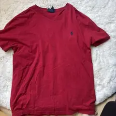 Polo by Ralph Lauren 赤 Vネック Tシャツ M