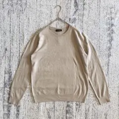 n2655 エスプリミュール シンプルニット プルオーバー 背面飾りボタン L