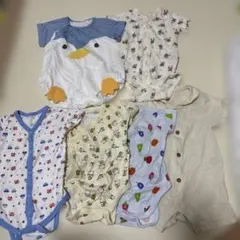 ベビー服 ロンパース カバーオール 6点セット まとめ売り60cm