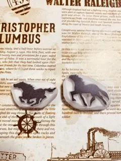 ハンドメイド 消しゴムはんこ 馬 2点まとめ 年賀状