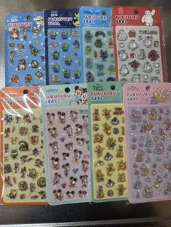 ディズニー ぷくぷくシール 8枚セット