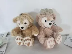 【ディズニー】ダッフィー、シェリーメイぬいぐるみペアストラップ　新品　D-004