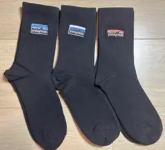 Patagonia パタゴニアソックス 靴下 3足セット ブラック24-26cmのサムネイル