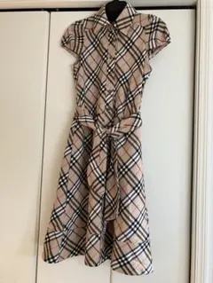 BURBERRY半袖シャツ型ワンピース 36 （クリーニング済）