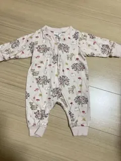 H&M エイチアンドエム　ベビーロンパース　ファスナー　60〜70