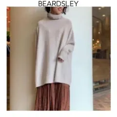 BEARDSLEYビアズリー 麻混BIGニット ビッグシルエット リネン - メルカリ