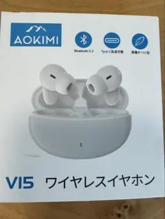 AOKIMI V15 ワイヤレスイヤホン 本体のサムネイル