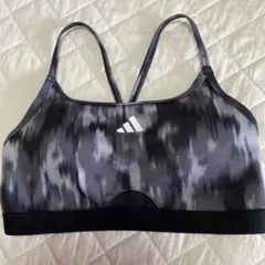 らん様へ❣️【新品】アディダス　スポーツブラ　 M グレー
