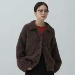 ［値下げ・今季］LEPSIM 襟ボタンカーディガン ローリーズファーム