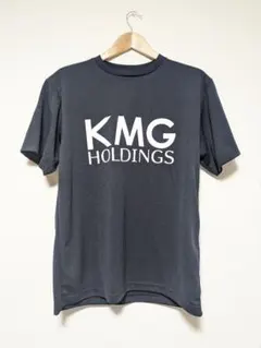KMG HOLDINGS ロゴ Tシャツ LLサイズ ダークブルー