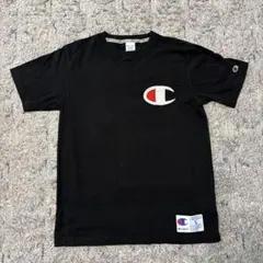 【美品】Champion チャンピオン ビッグCロゴ Tシャツ ブラック L