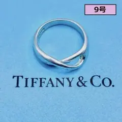 【希少・9号】ティファニー　インフィニティ　リング　無限大モチーフ　シルバー
