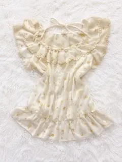 LEST ROSE♡薔薇ネックストラップ付きフリルチュニック.フェアリーグランジのサムネイル
