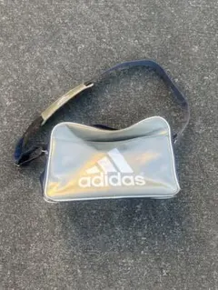 adidas エナメルバック スポーツバック ショルダーバック シルバー