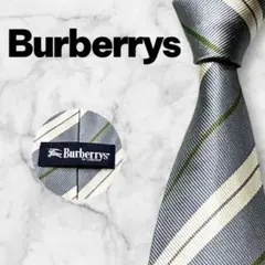 Burberrys/バーバリーズ ネクタイ グレー ストライプ レジメンタル