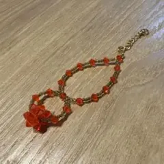 ストラップ　赤