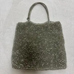 アンテプリマ　ワイヤーバッグ　シルバー　　スクエアラージ