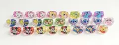 ディズニー ミッキー ミニーなど キャラクターリング 25個セット